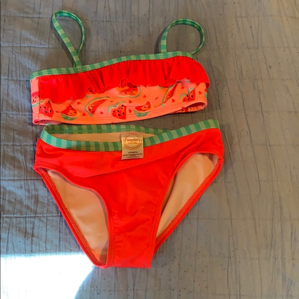 Wonder nation watermelon bikini bathing suit 4T